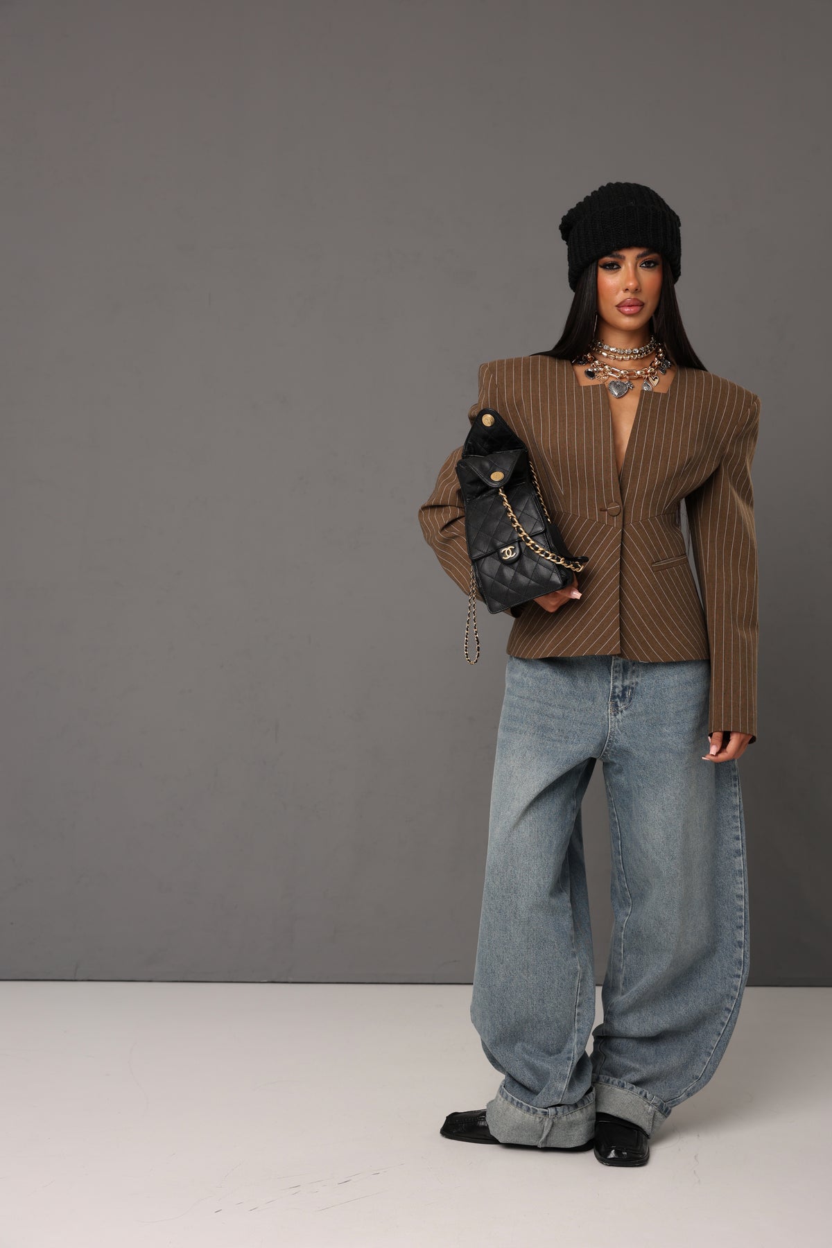 JEANS BALLOON PRISCILLA DENIM CHIARO