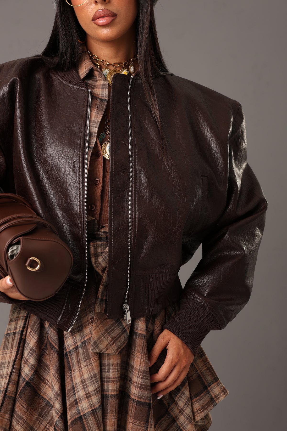 BOMBER SPALLINE BODHI MARRONE