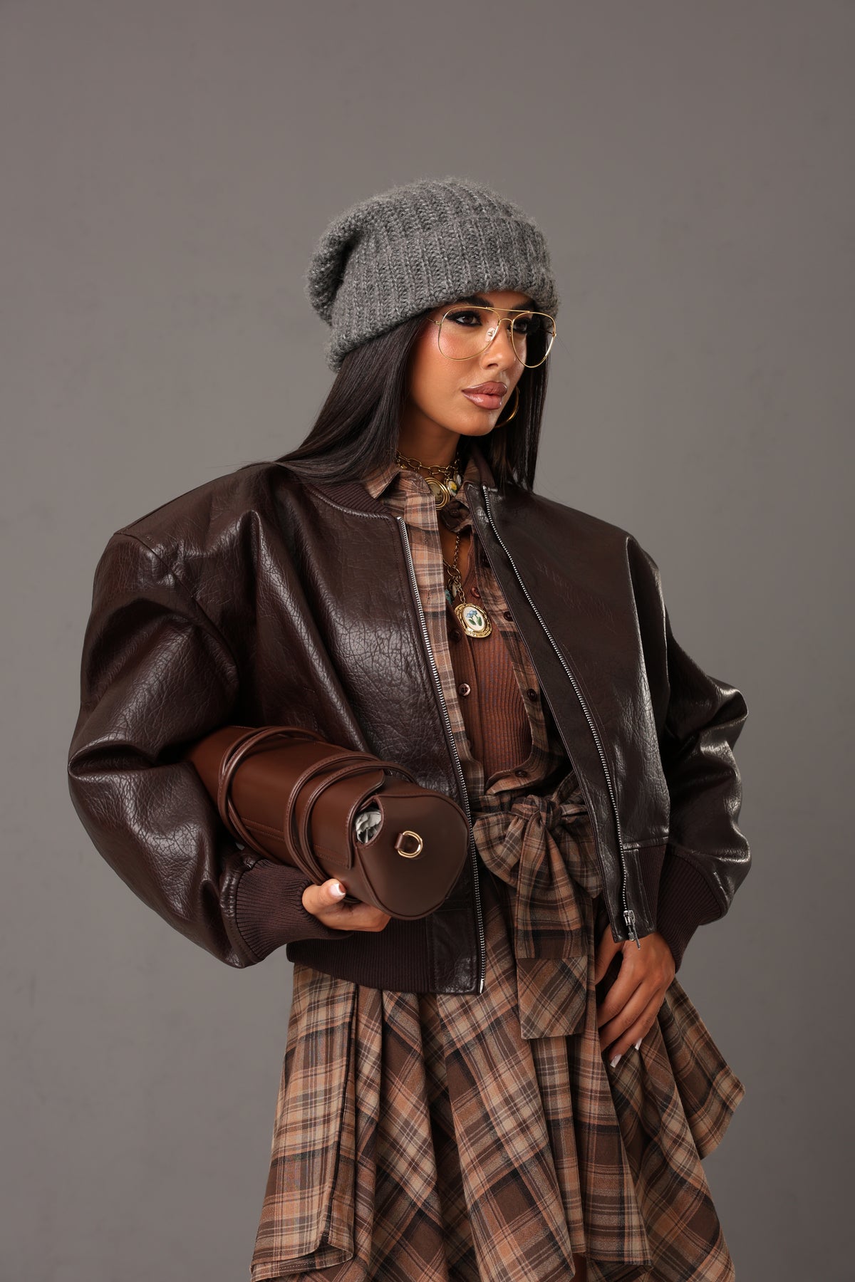 BOMBER SPALLINE BODHI MARRONE