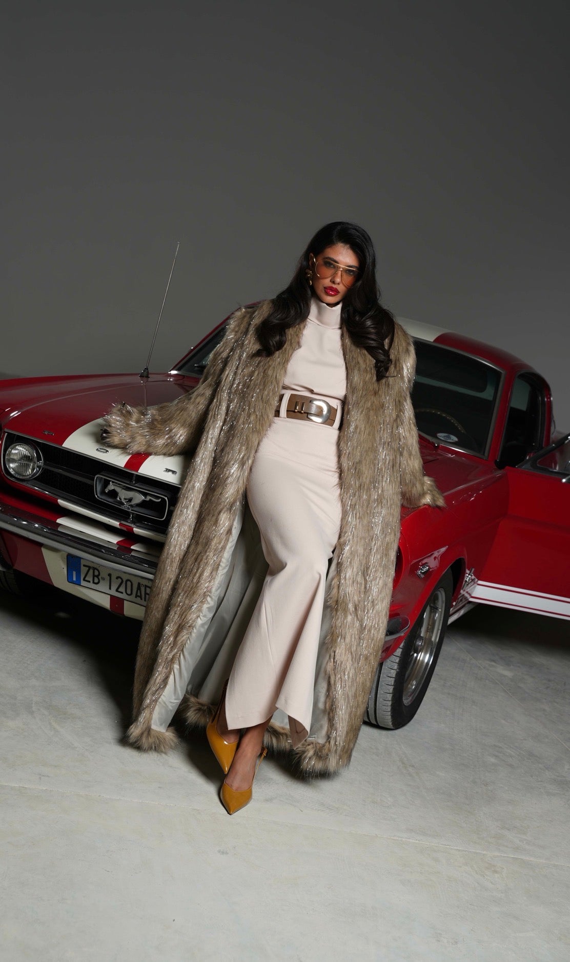 ECO-PELLICCIA MUSTANG BEIGE BY MARZIA MANGO