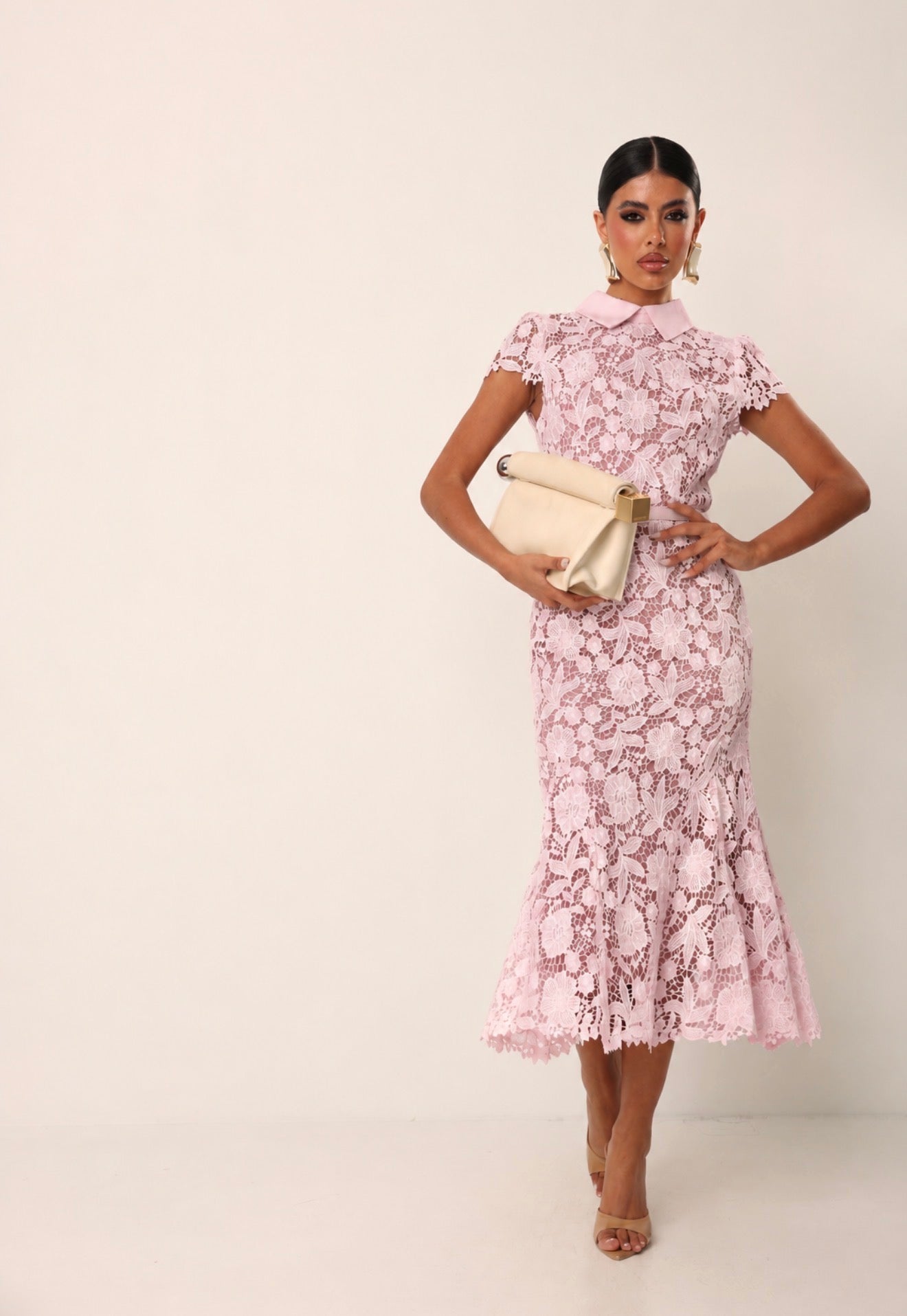 VESTITO PIZZO HAVANY ROSA