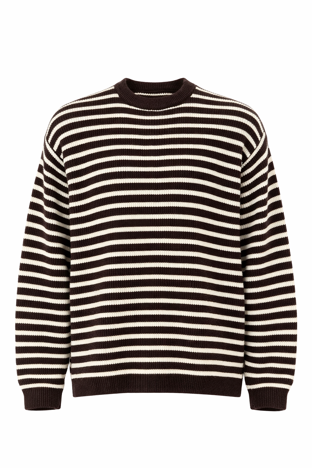 PULL RIGHE UNIVERSE MARRONE/PANNA