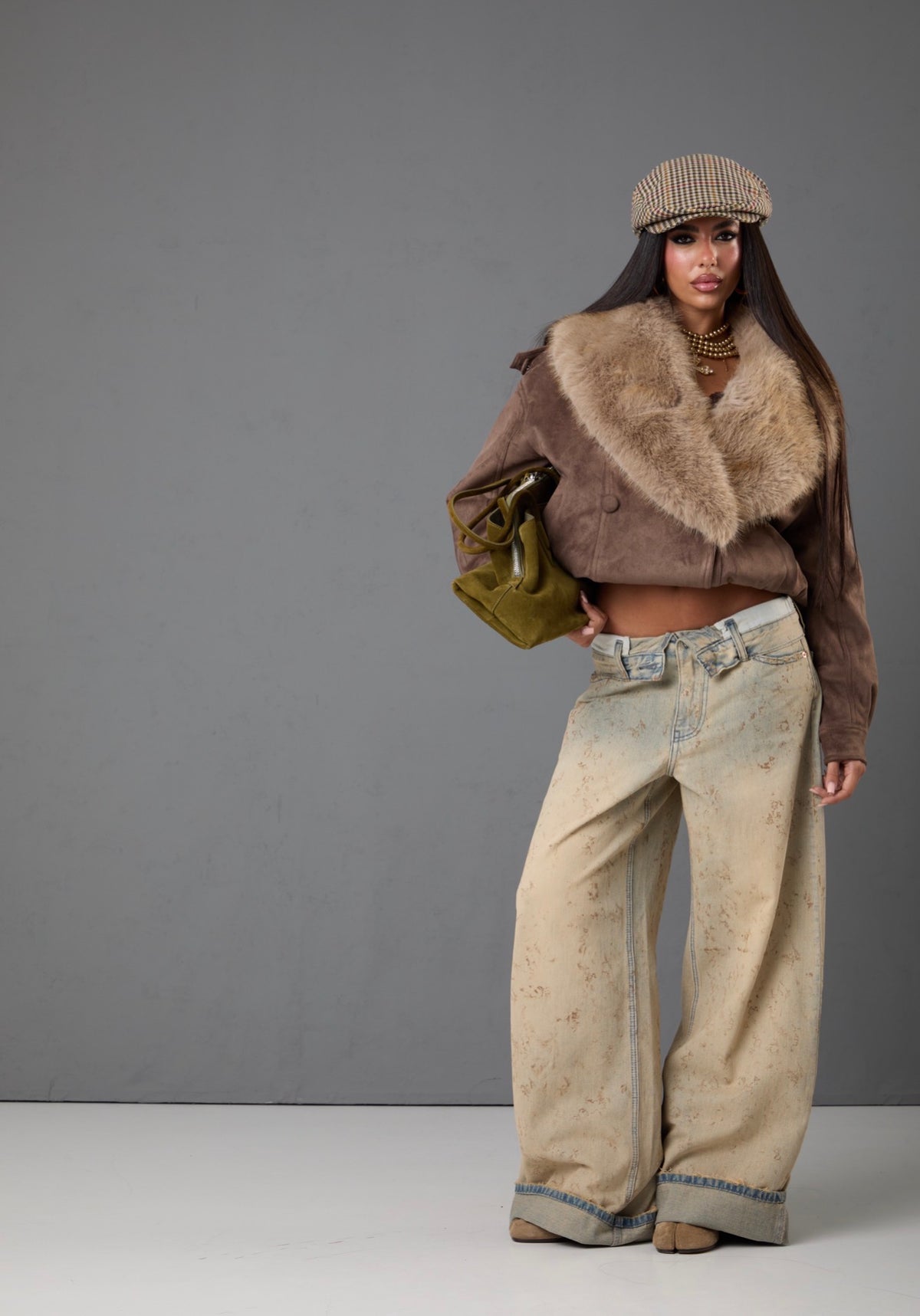 JEANS RISVOLTO TONY SABBIA