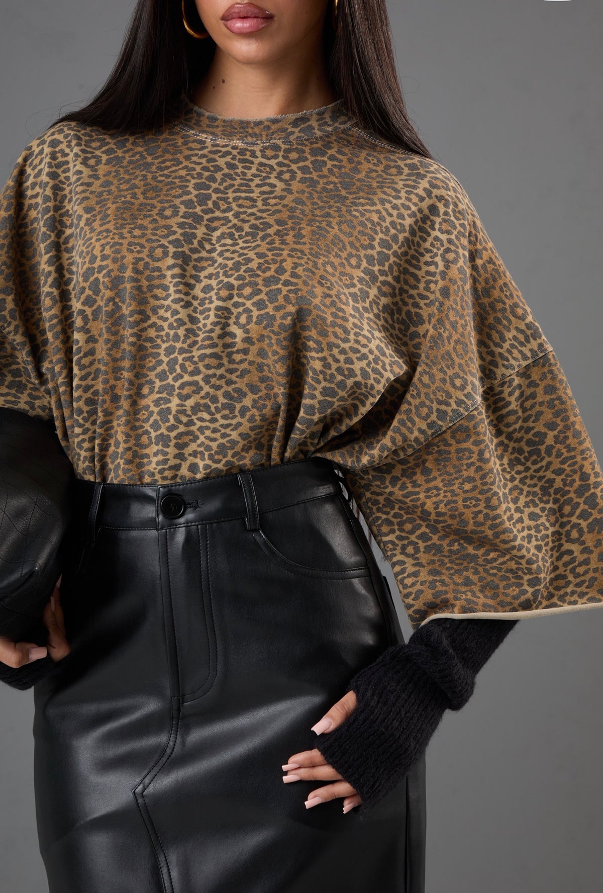 T-SHIRT LEOPARDATA BILLIE BEIGE