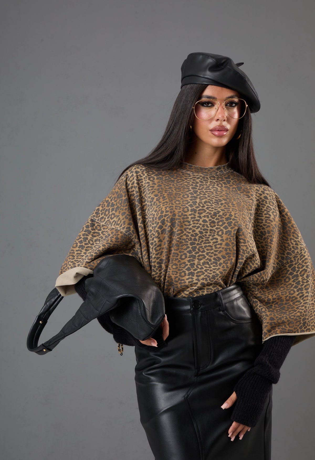 T-SHIRT LEOPARDATA BILLIE BEIGE