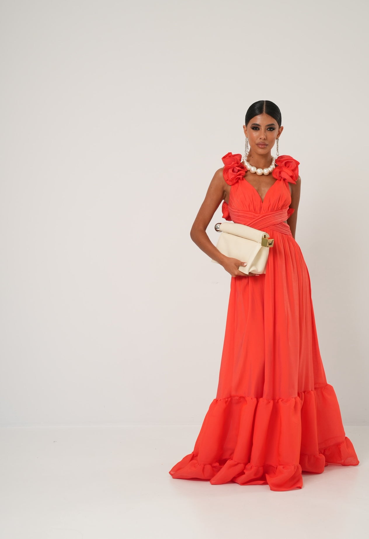 Vestito Jacqueline corallo