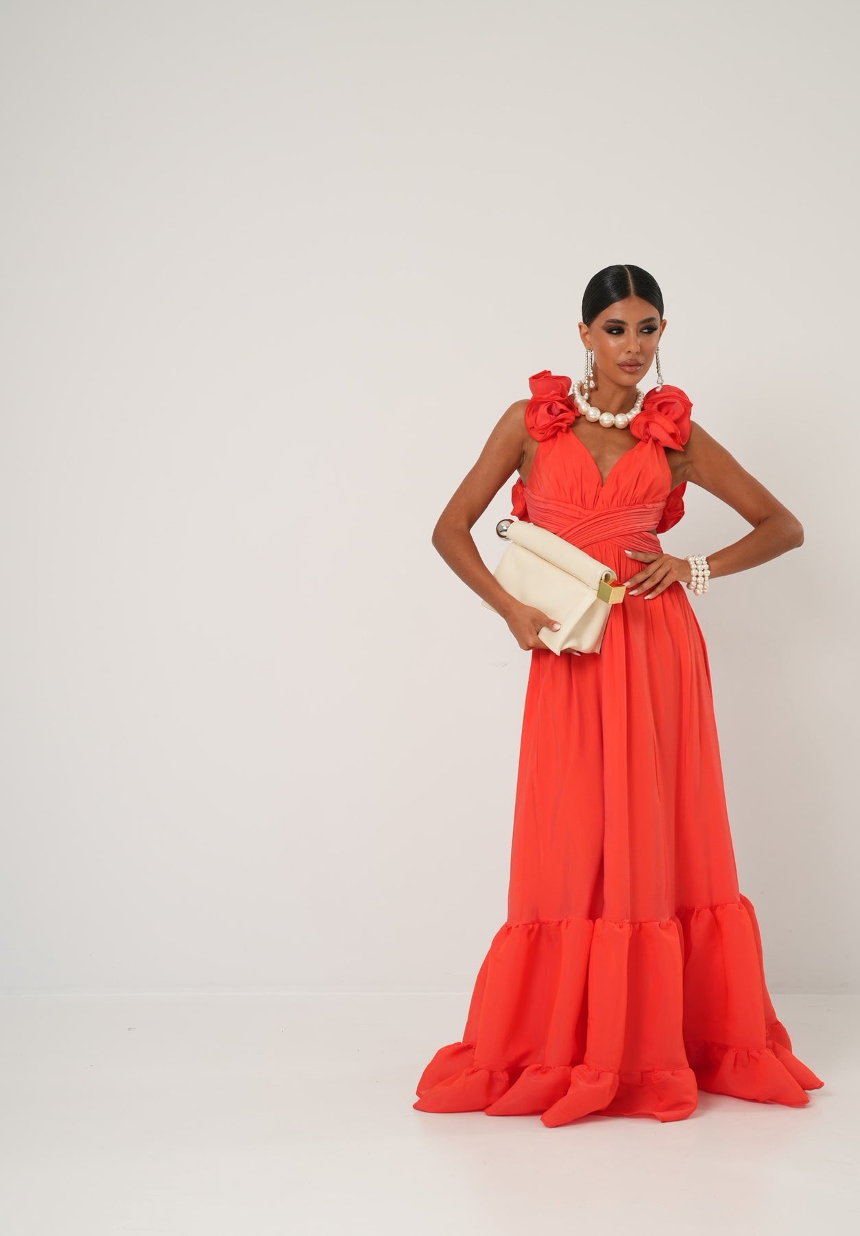 Vestito Jacqueline corallo