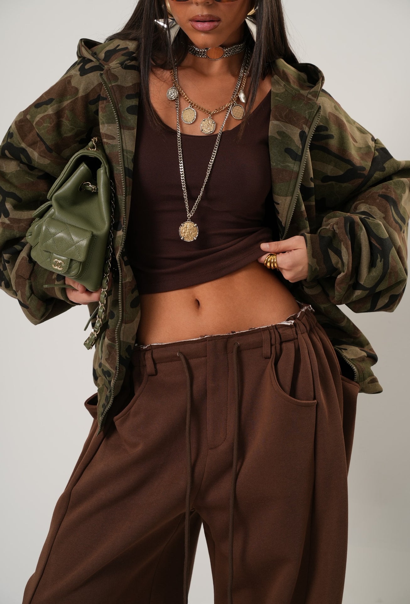 Pantaloni Ruby marroni