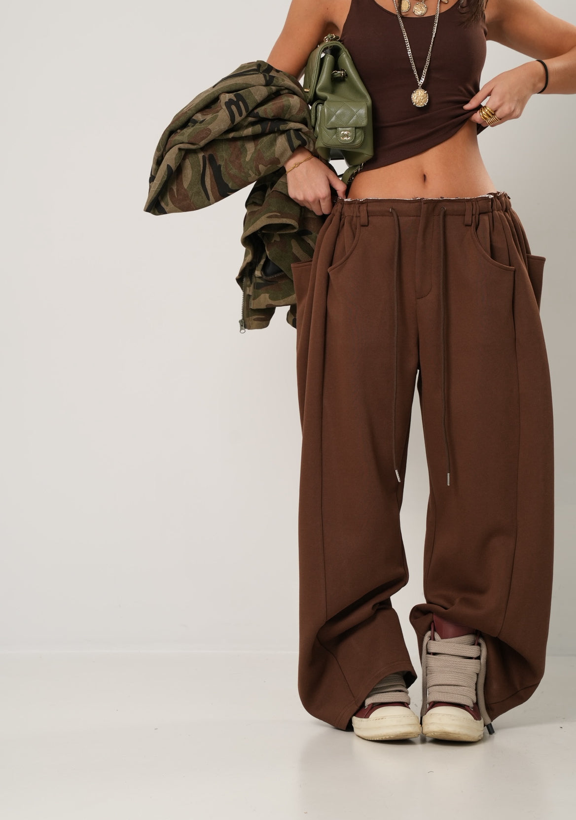 Pantaloni Ruby marroni