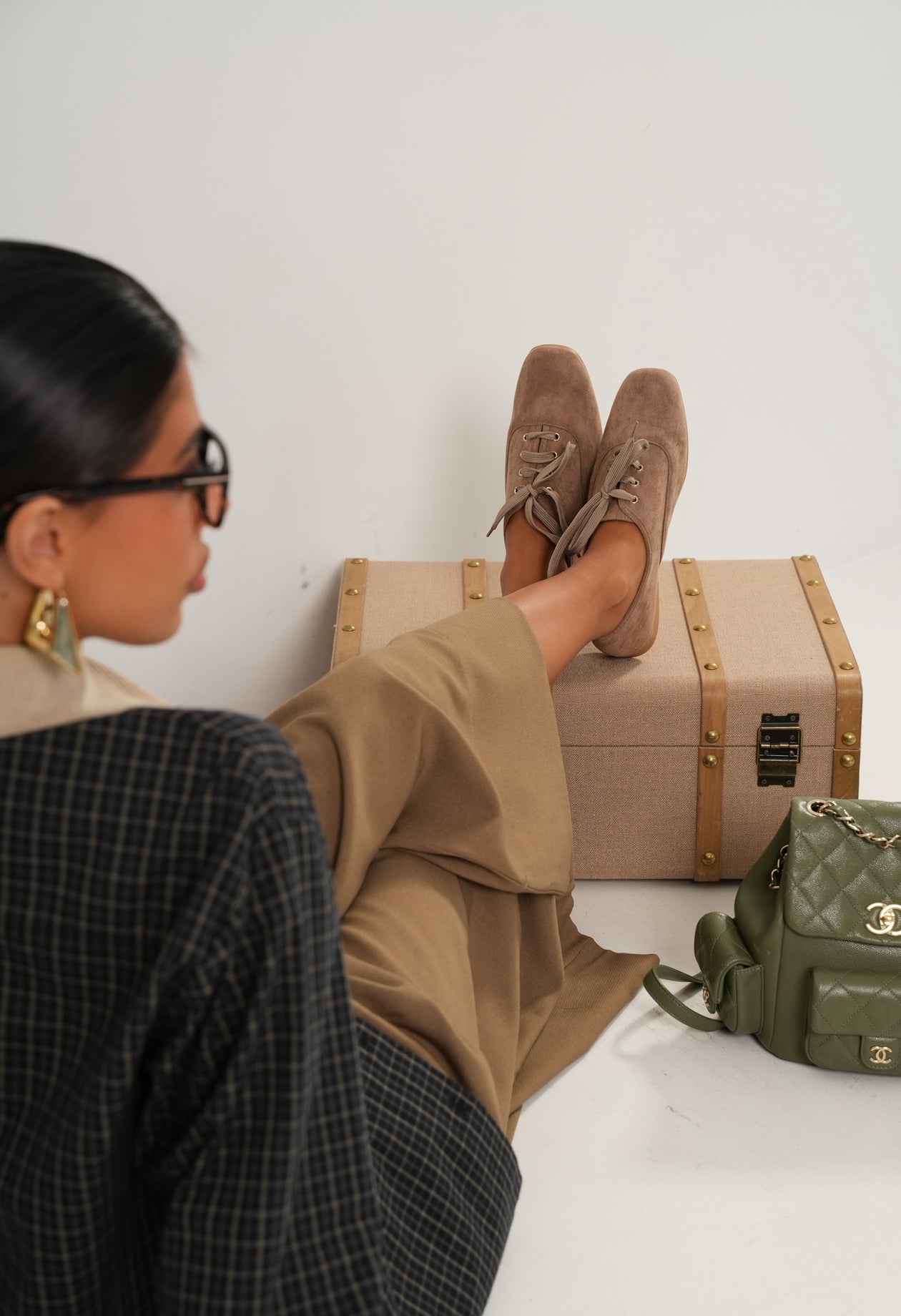 Ballerine Amanda ecocamoscio beige