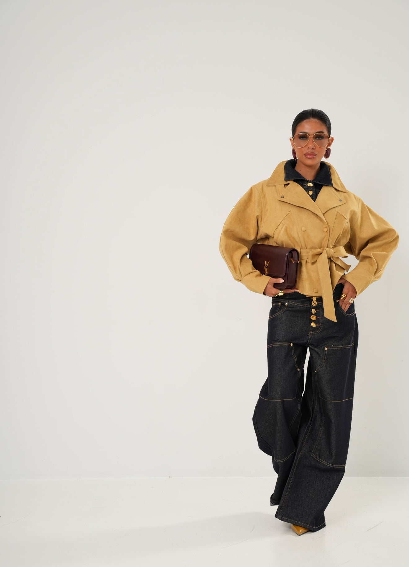 Giubbino ecocamoscio Aroa senape