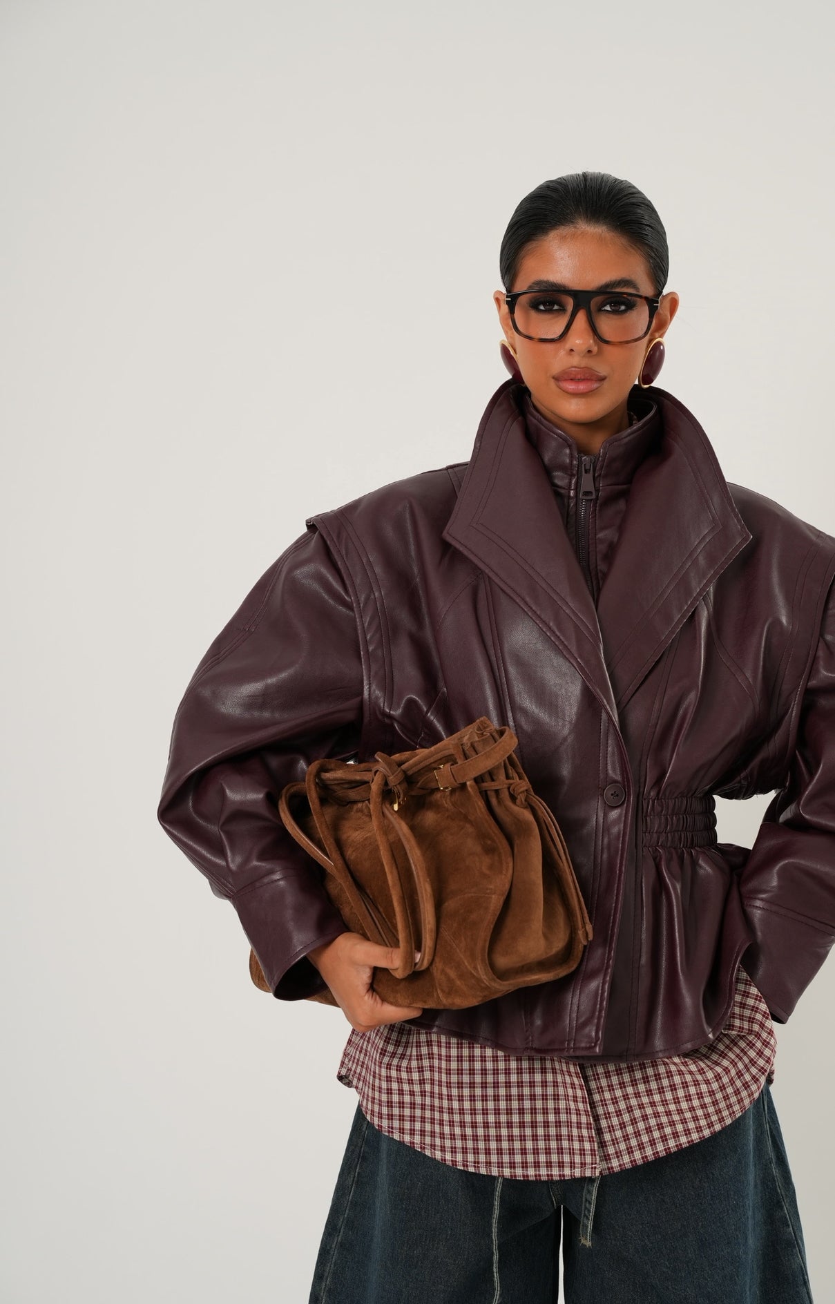 GIUBBINO ECOPELLE AXEL BORDEAUX