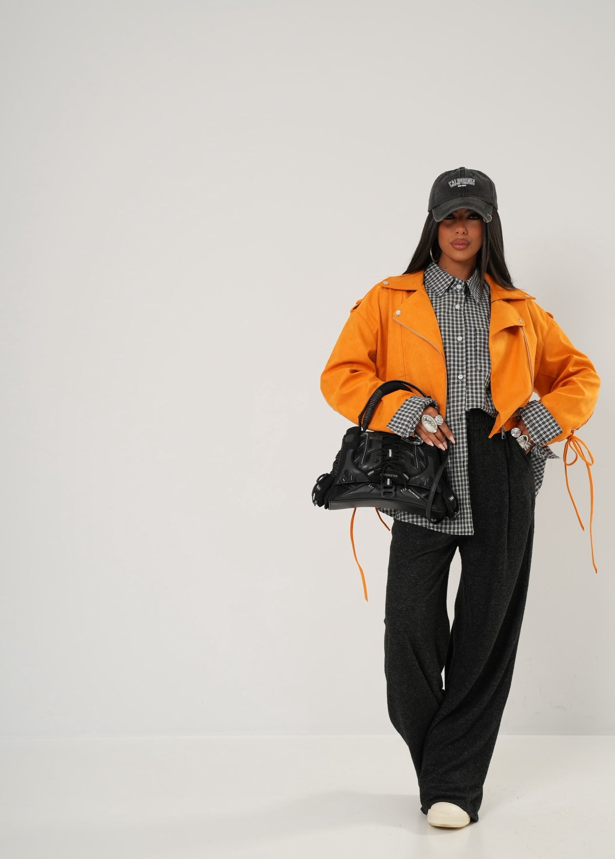 Chiodo stringhe Velia arancio