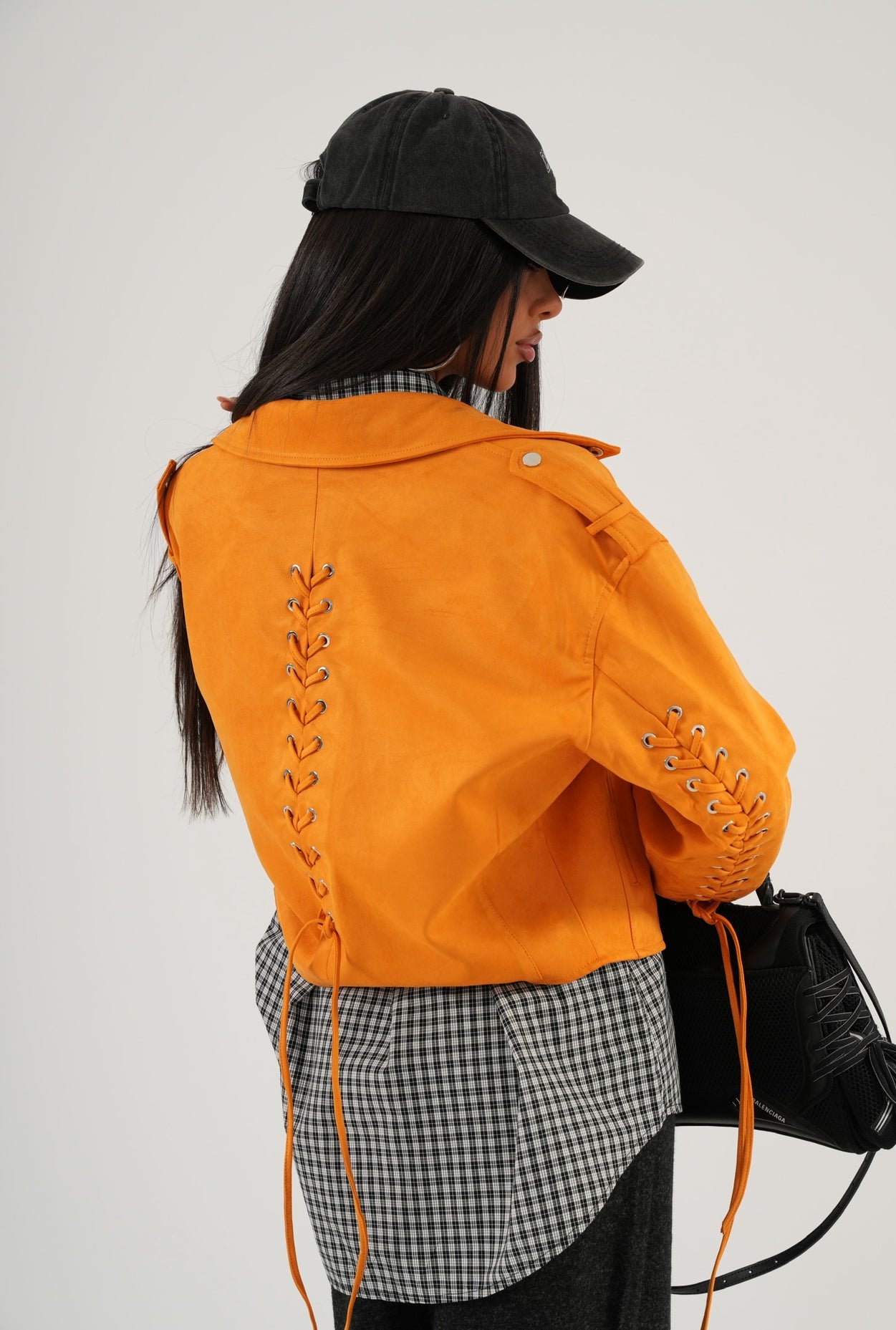 Chiodo stringhe Velia arancio