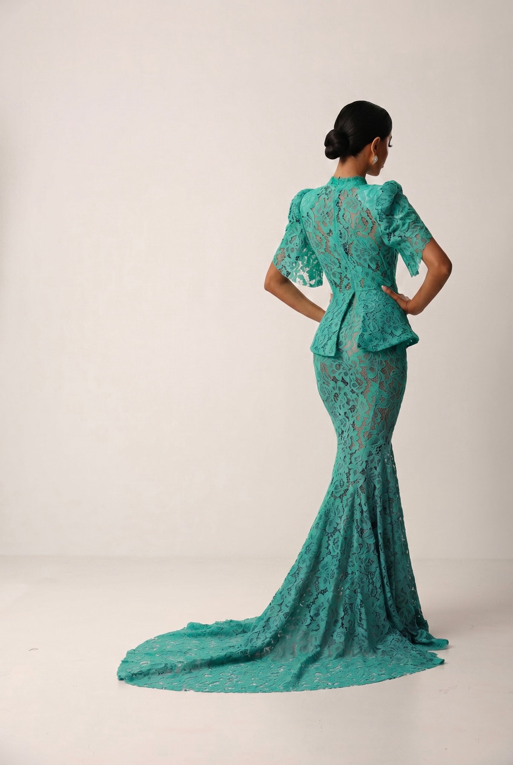 PRE-ORDINE VESTITO PROMISE VERDE SMERALDO BY MARZIA MANGO