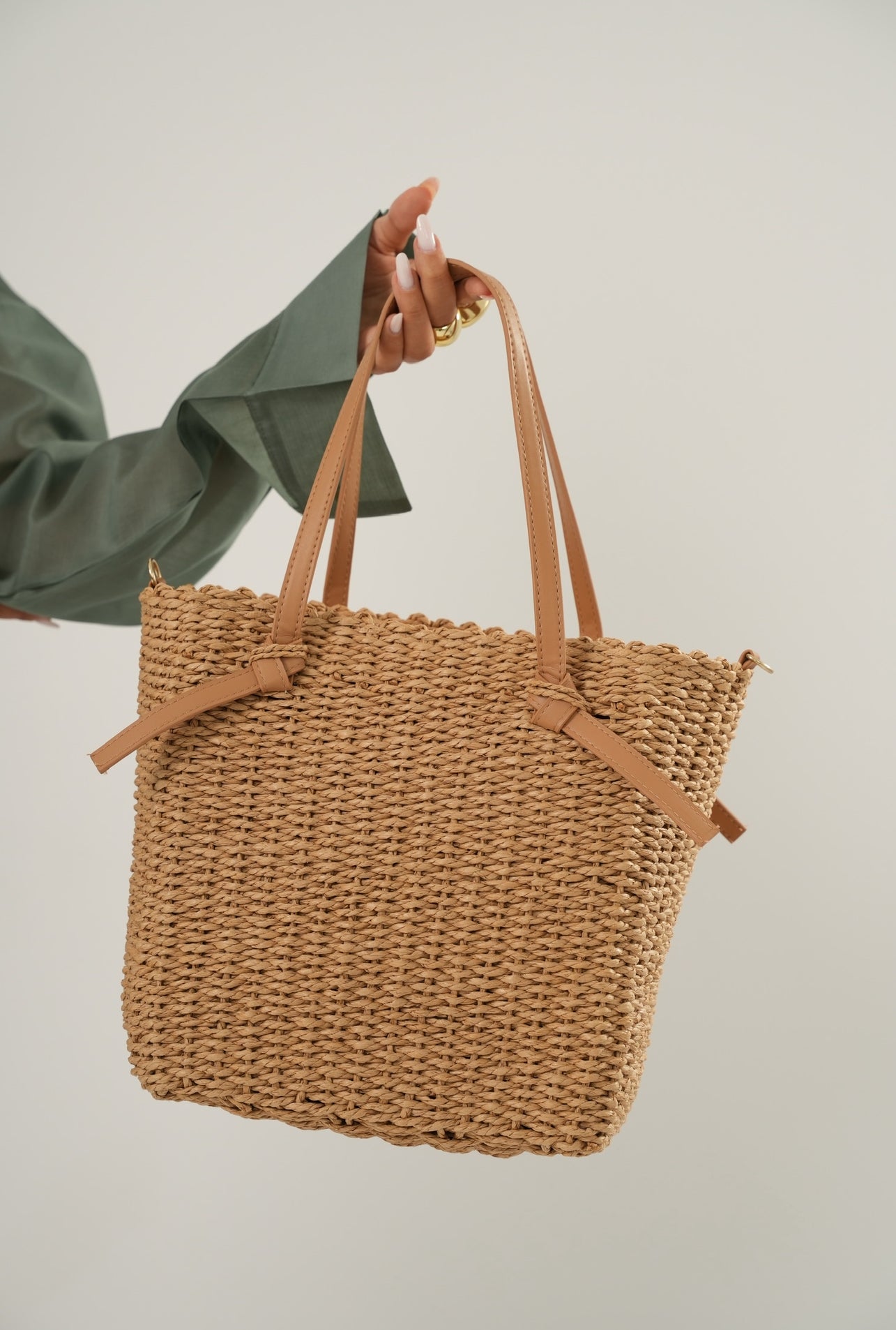 Borsa paglia Hawaii camel