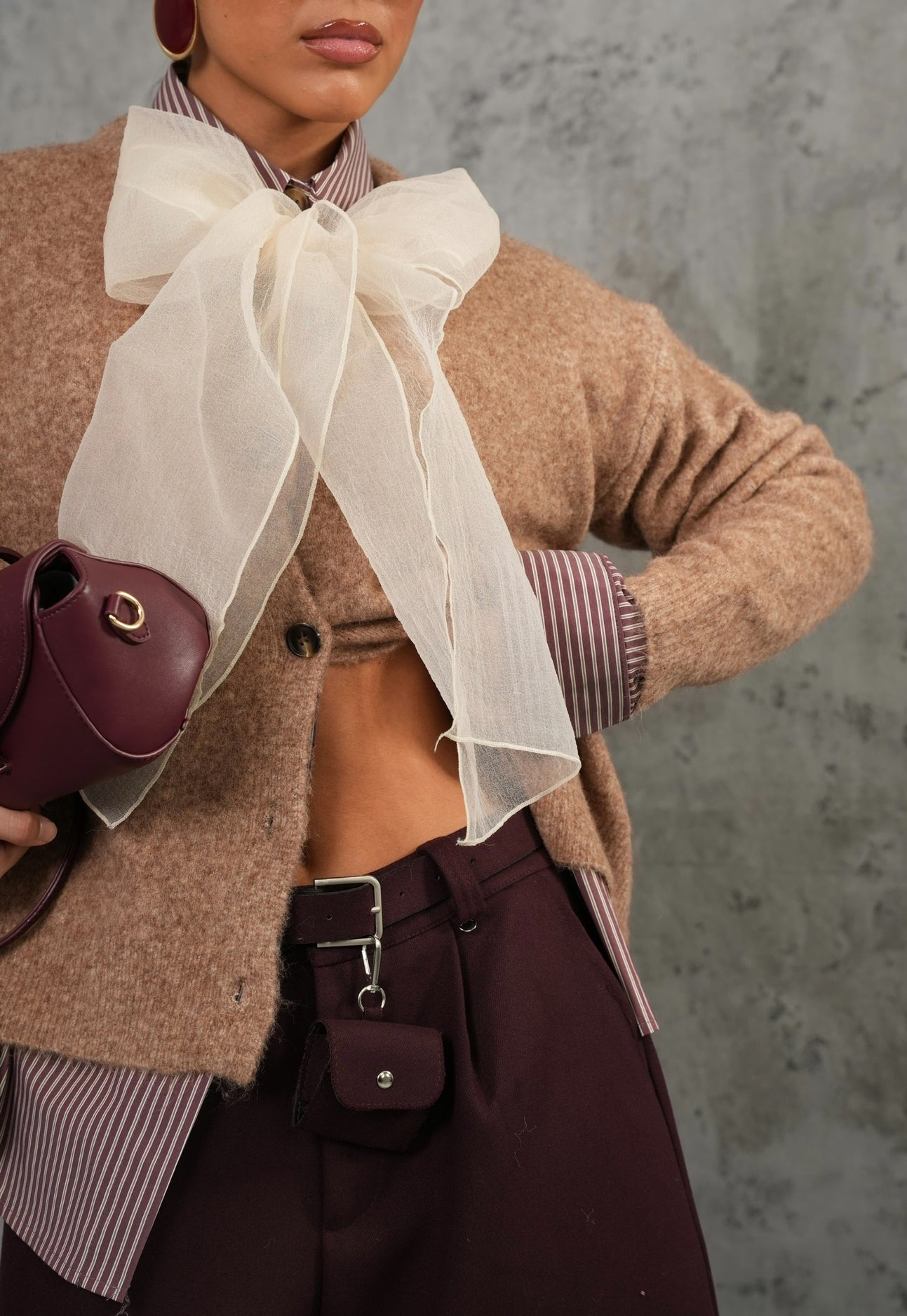 Cardigan Adid beige melange