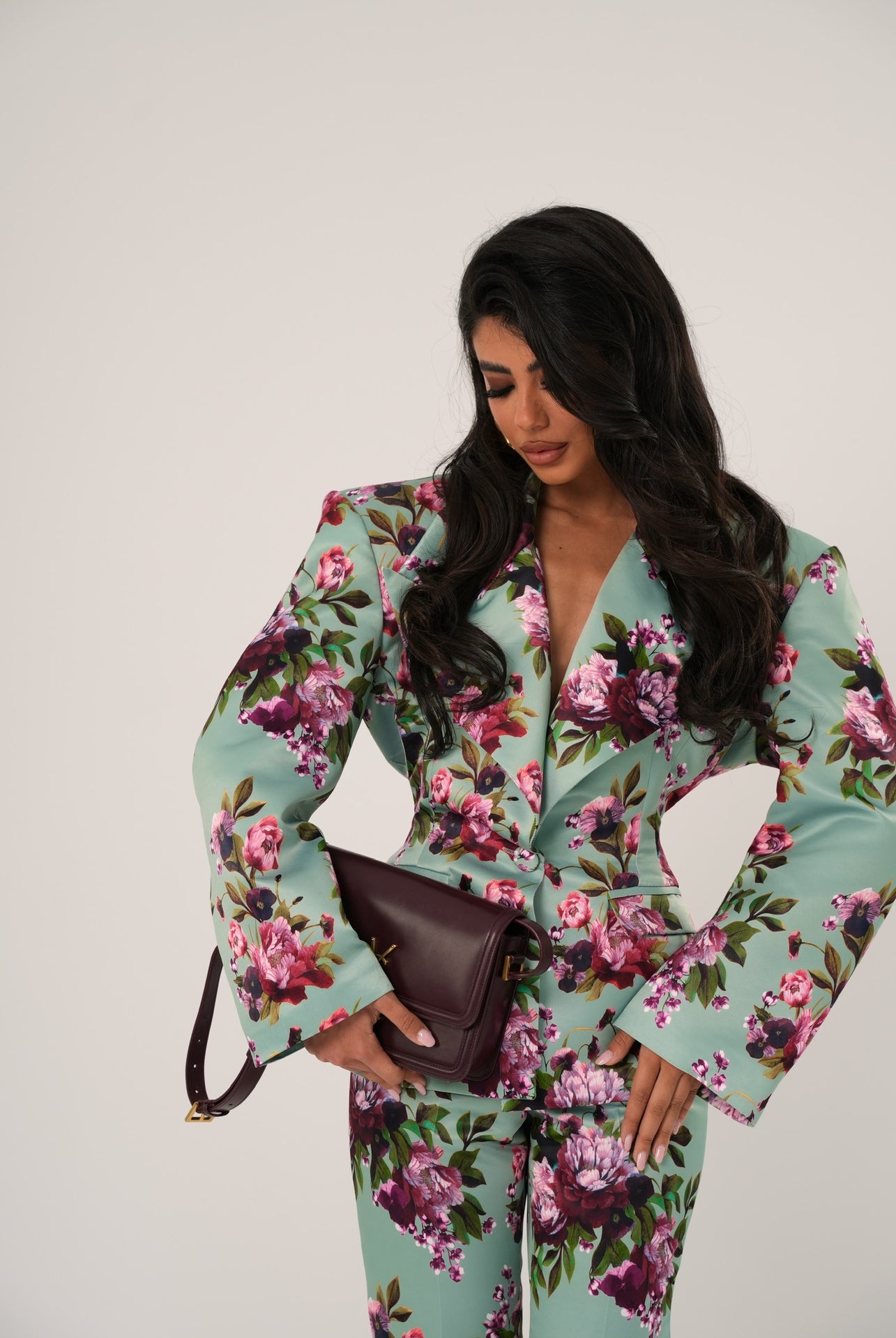 Blazer fiorato Dolce Vita acqua