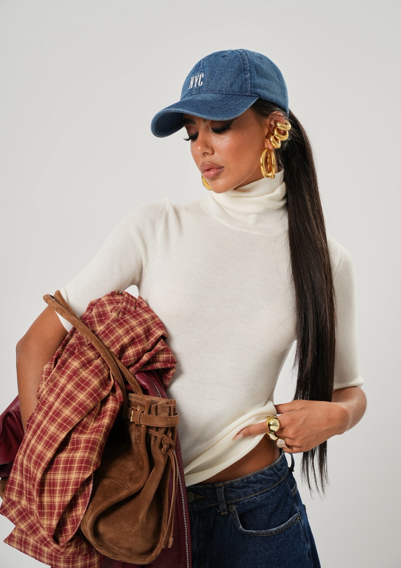 MAGLIA COLLO ALTO LAURA PANNA BY LUMINA