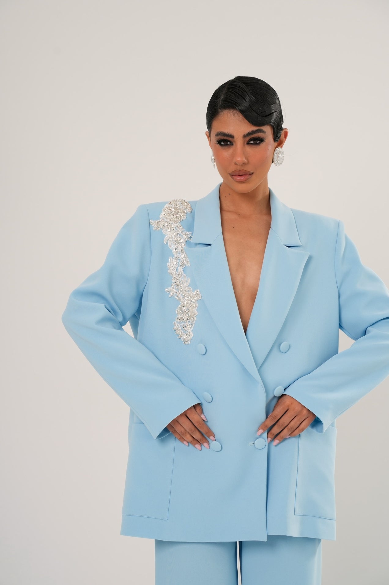 Blazer Partenope azzurro