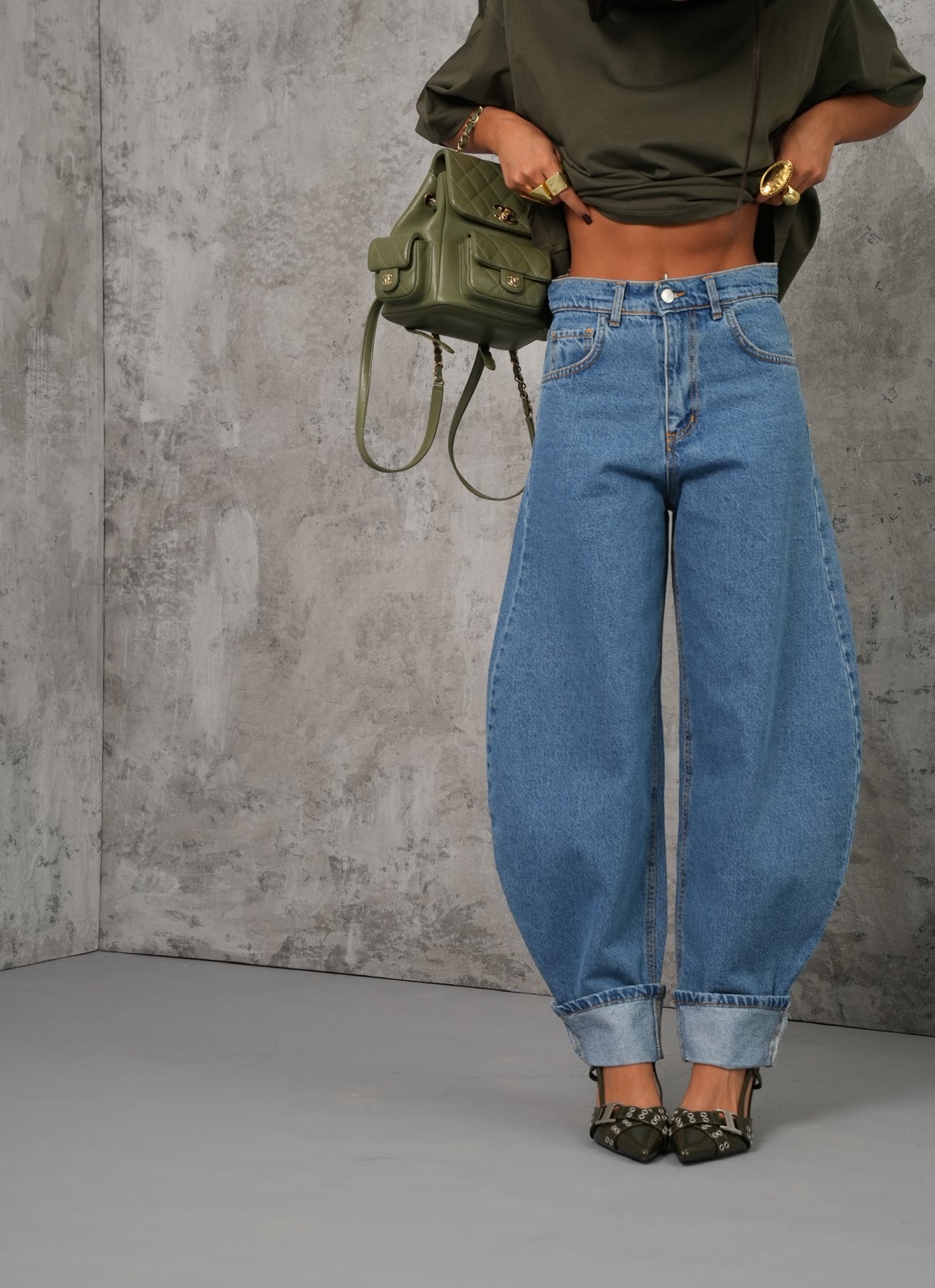 JEANS BALLOON CAROLINA DENIM CHIARO