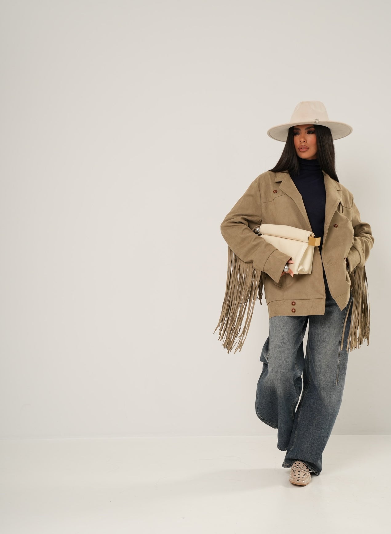 GIUBBINO FRANGE AUSTRIA KHAKI