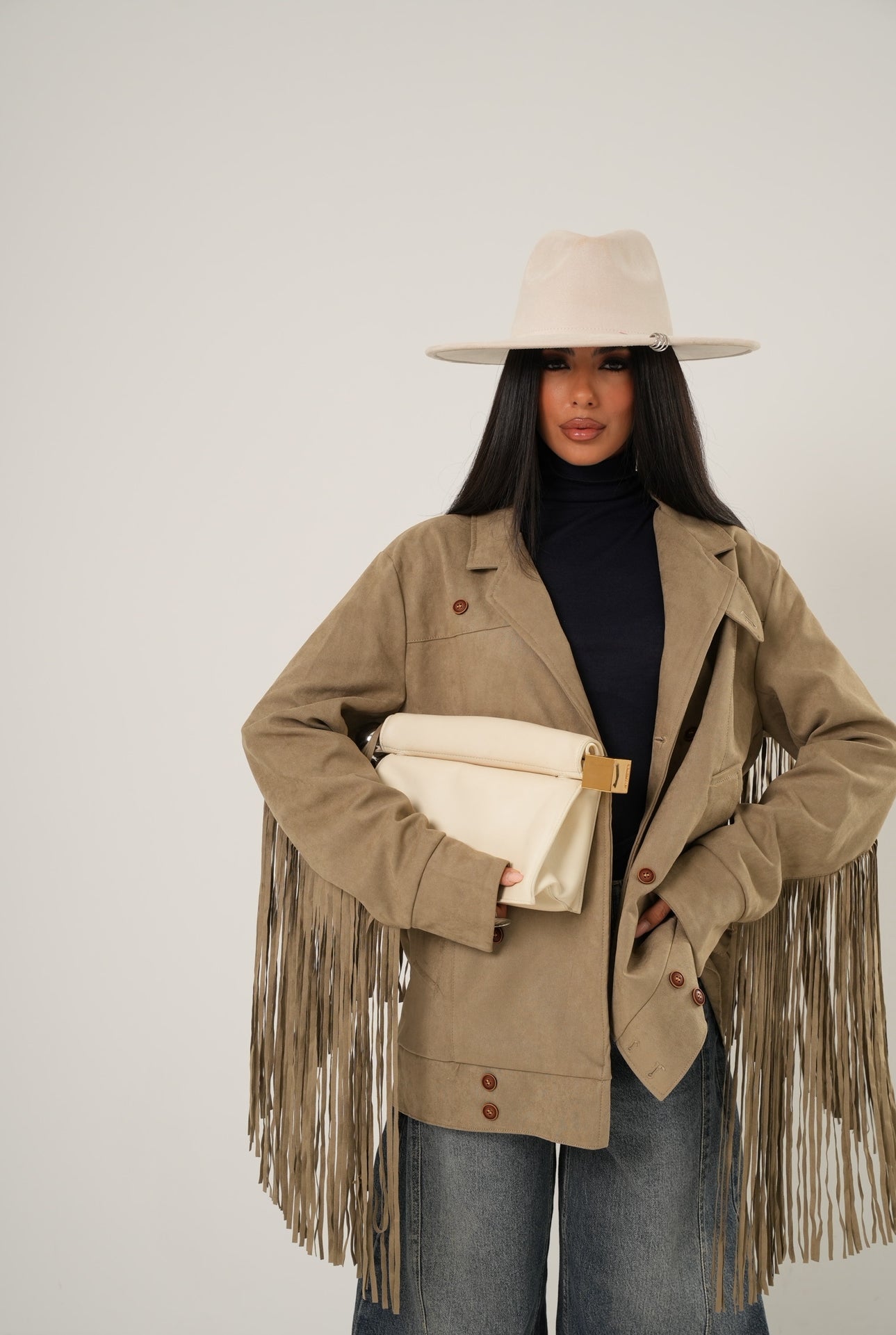 GIUBBINO FRANGE AUSTRIA KHAKI