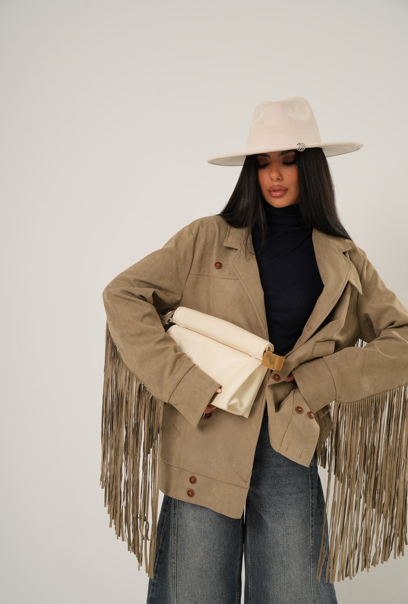 GIUBBINO FRANGE AUSTRIA KHAKI