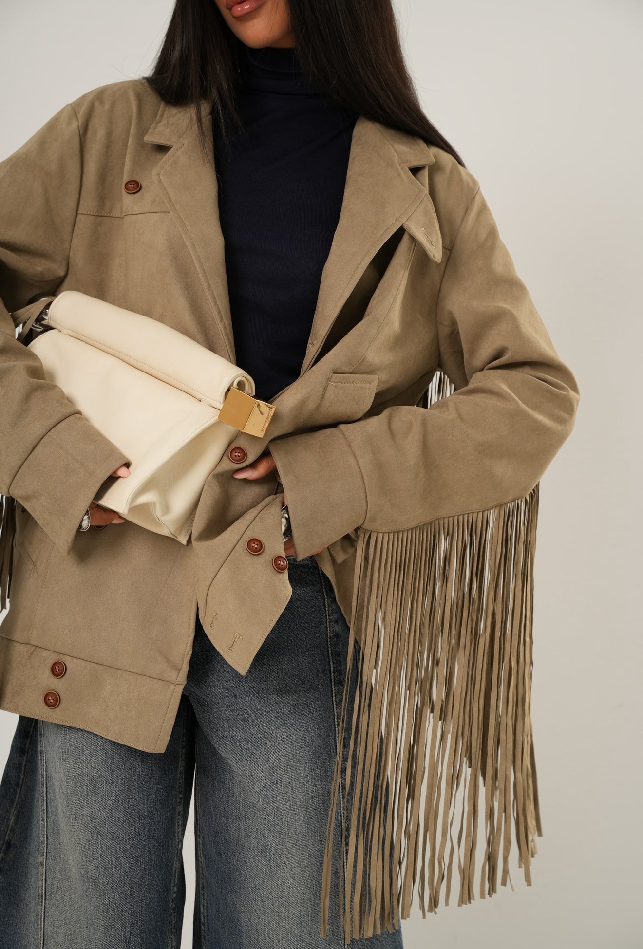 GIUBBINO FRANGE AUSTRIA KHAKI