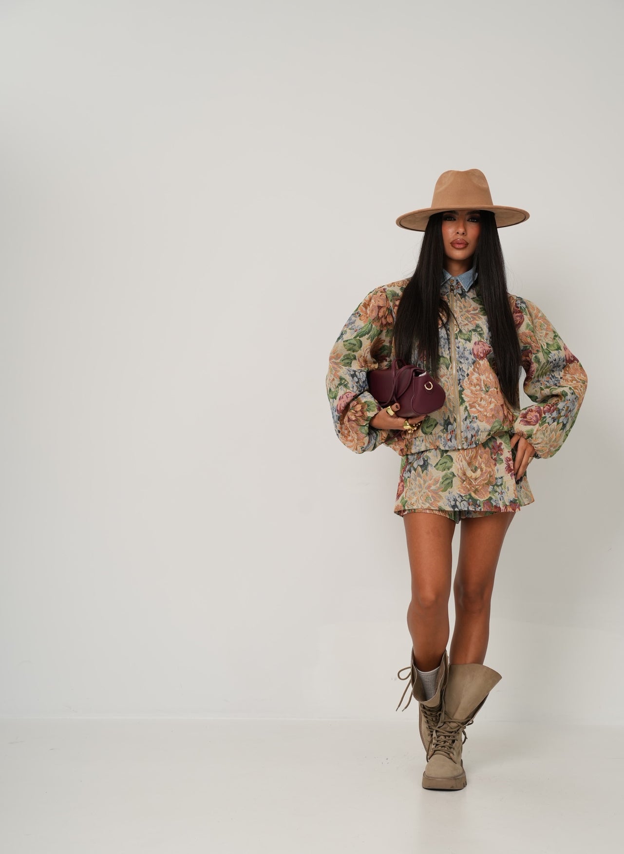 Bomber Julia fiorato