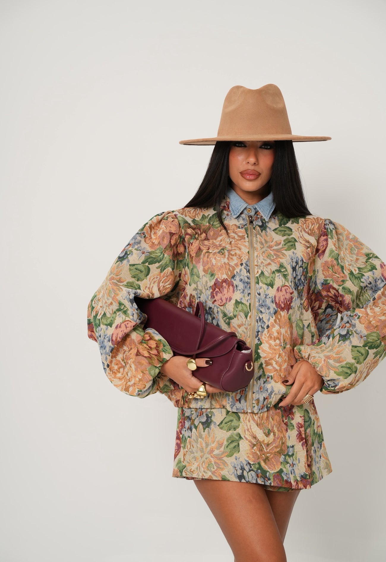 Bomber Julia fiorato