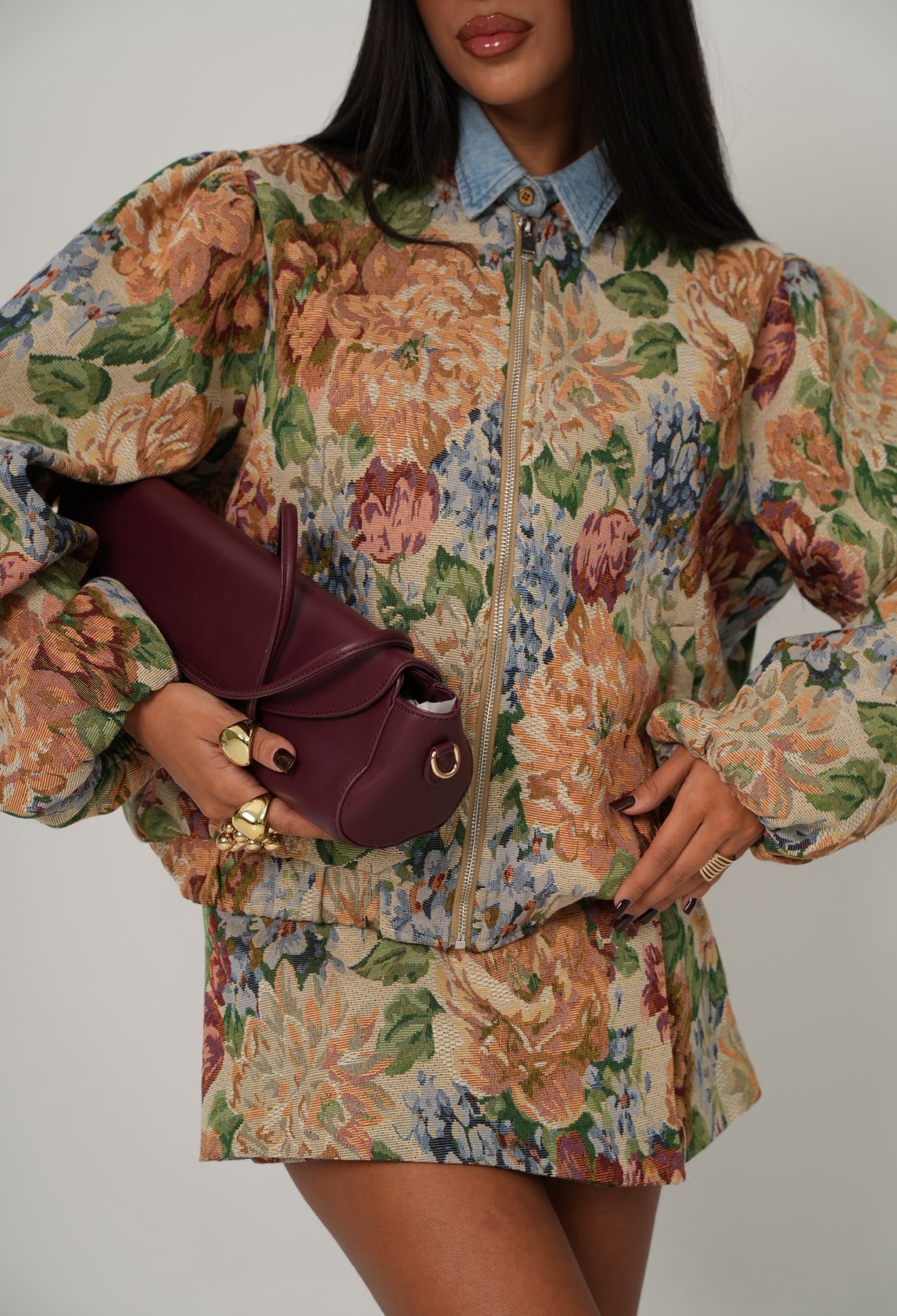 Bomber Julia fiorato