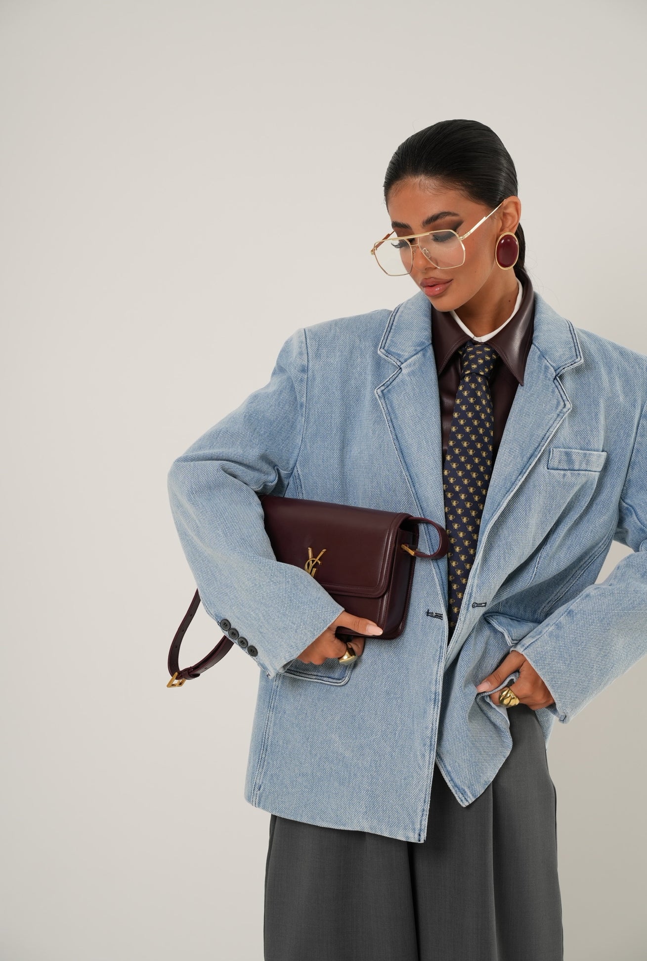 Blazer Mayla effetto denim by Lumina