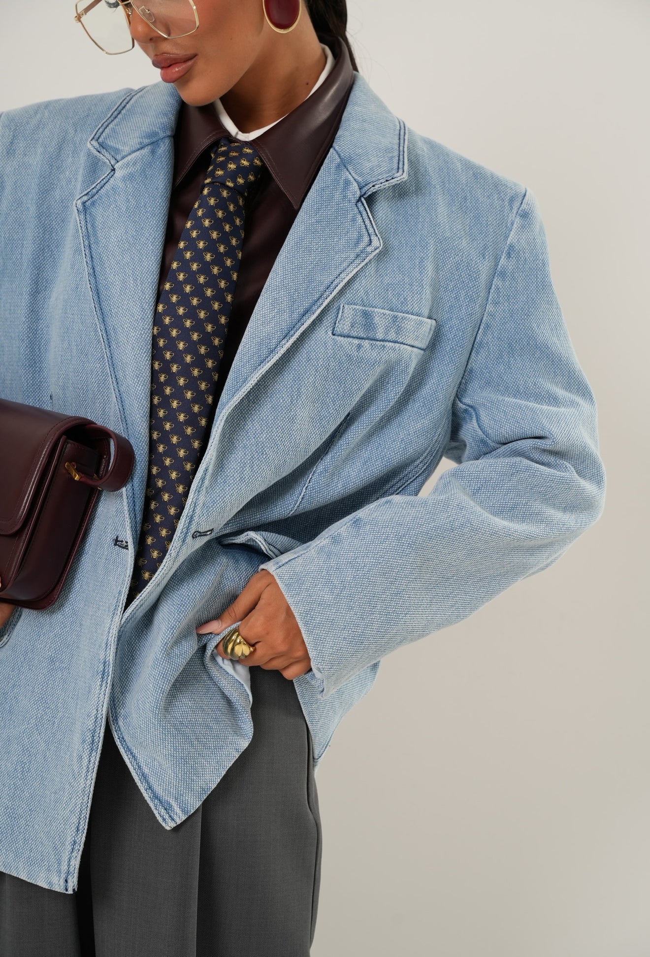 Blazer Mayla effetto denim by Lumina