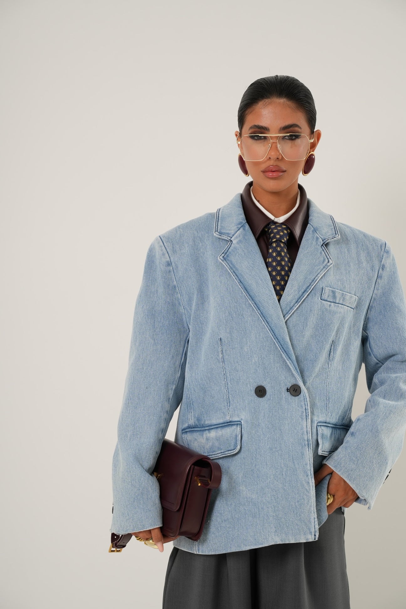 Blazer Mayla effetto denim by Lumina