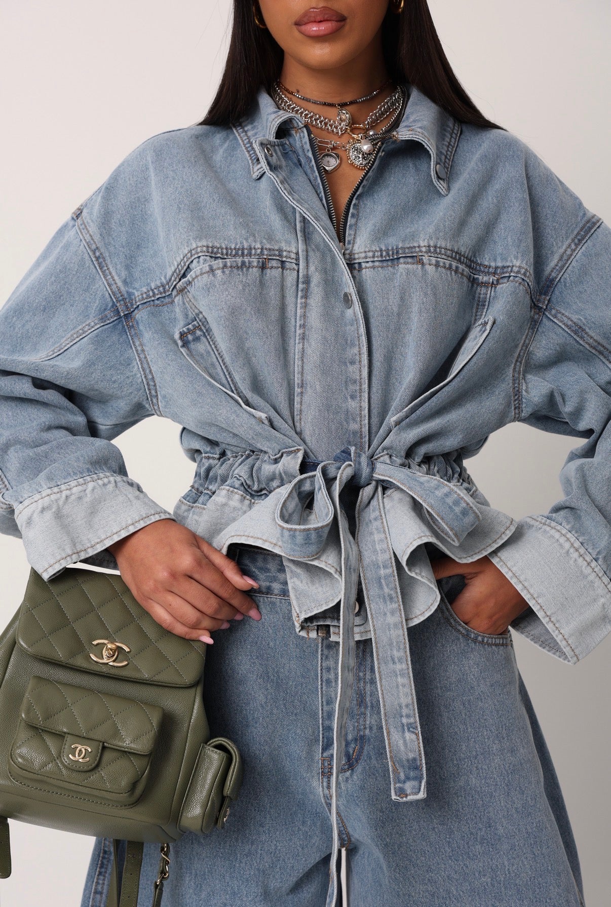 COORDINATO ANIMA DENIM CHIARO