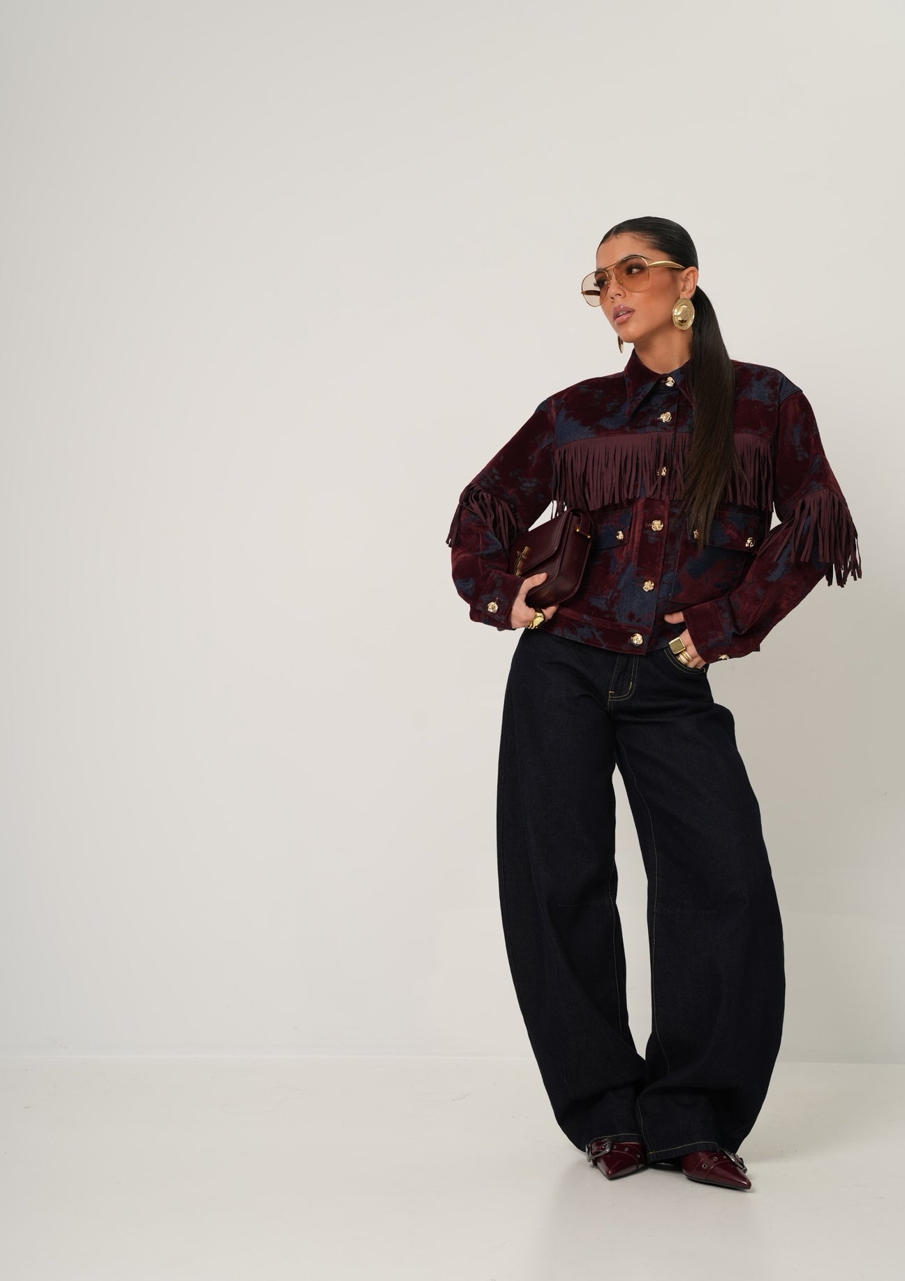 Giacchino velluto Lena bordeaux