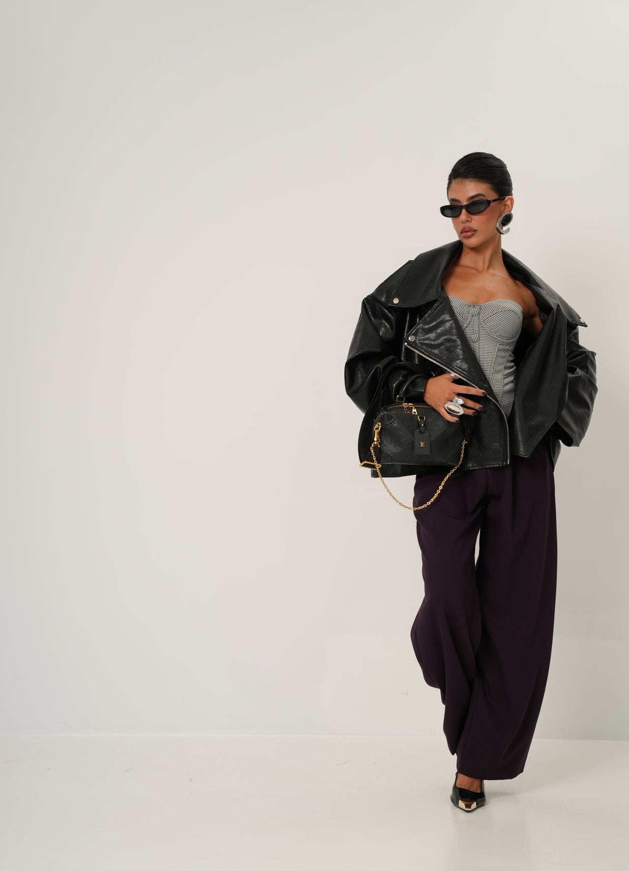 PANTALONI PINCES FOREST VIOLA