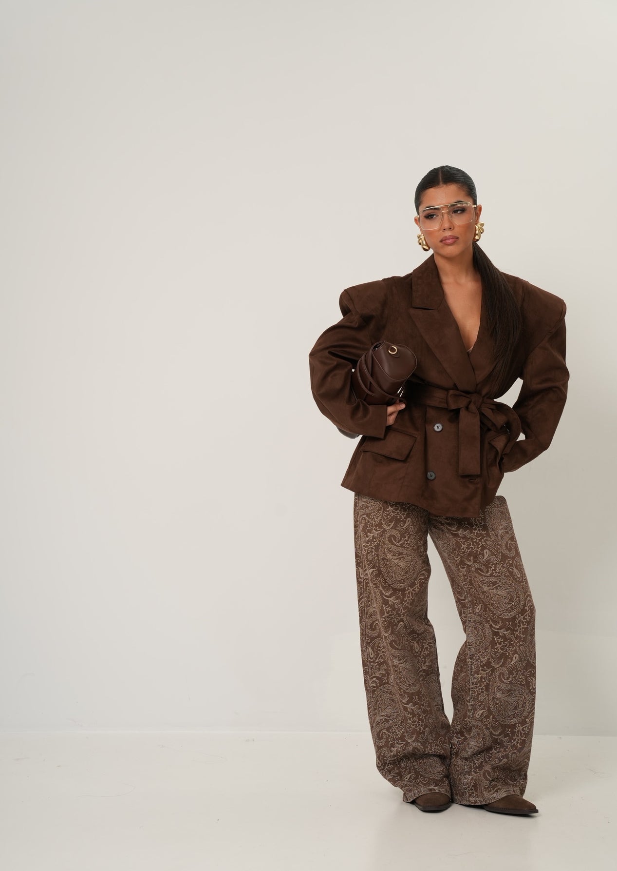 JEANS MADYSON MARRONE