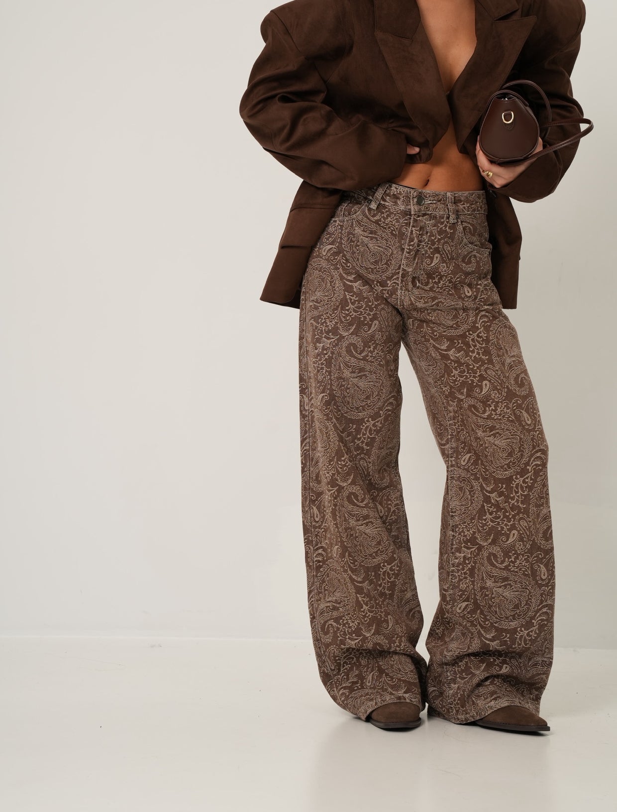 JEANS MADYSON MARRONE