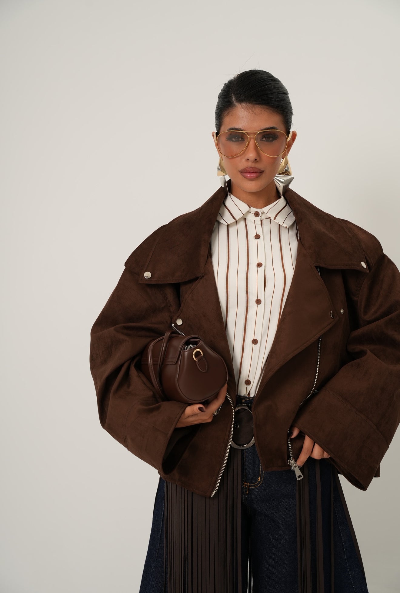 GIUBBINO ECOCAMOSCIO MINA MARRONE