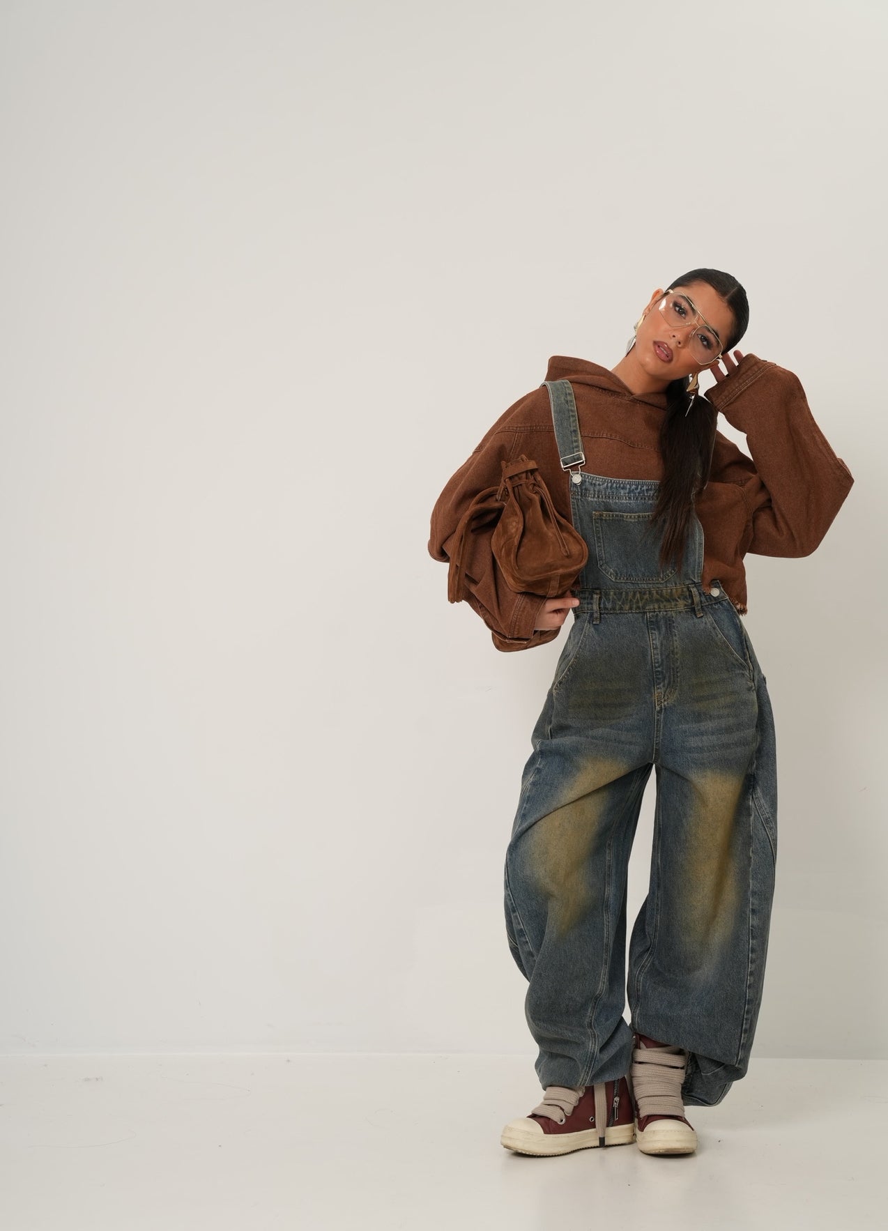 Salopette Velma denim slavata