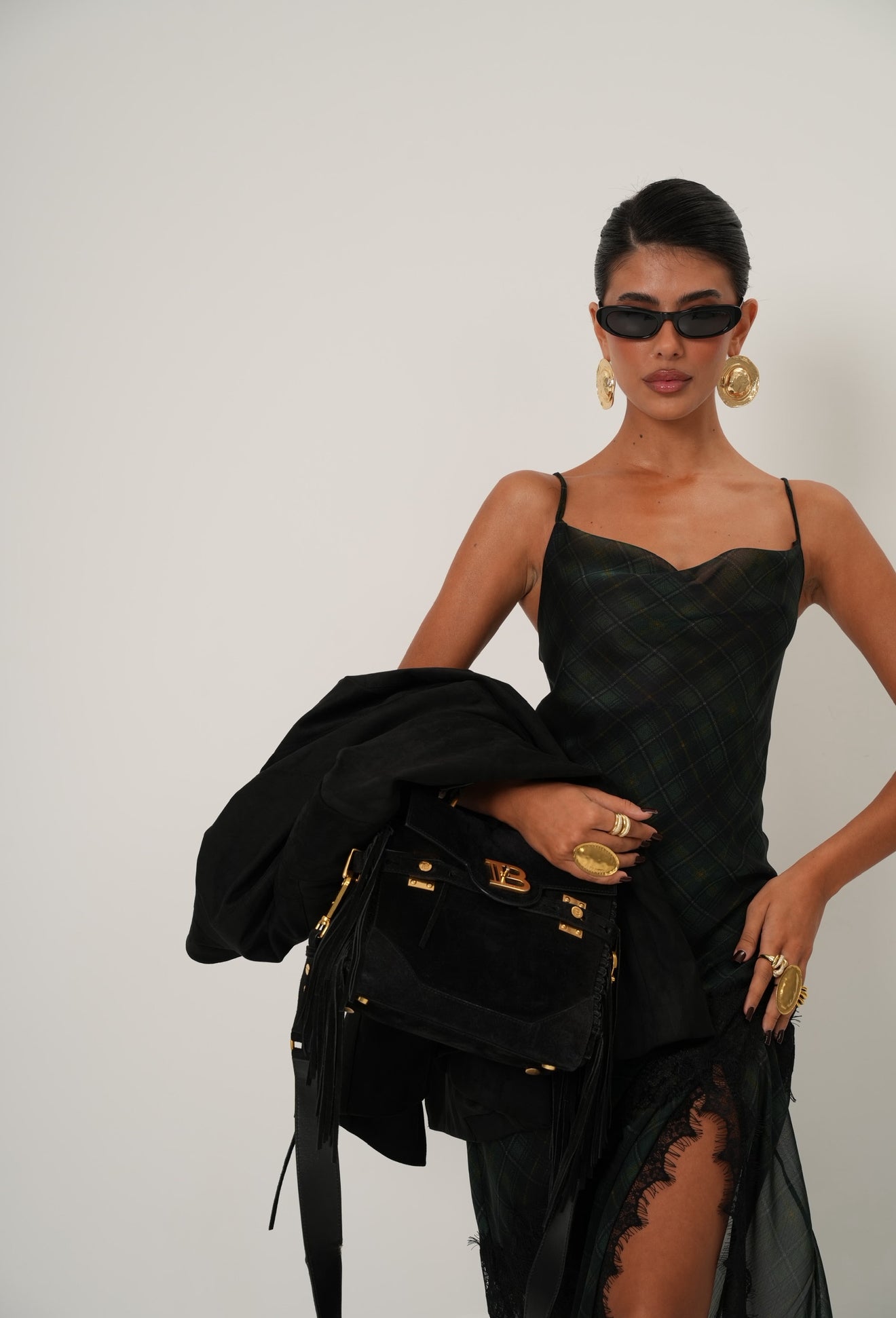 VESTITO TARTAN ADORE VERDE BY LUMINA