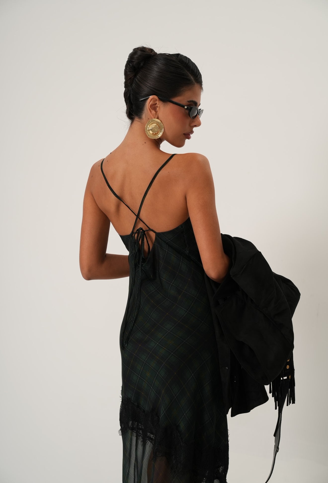 VESTITO TARTAN ADORE VERDE BY LUMINA