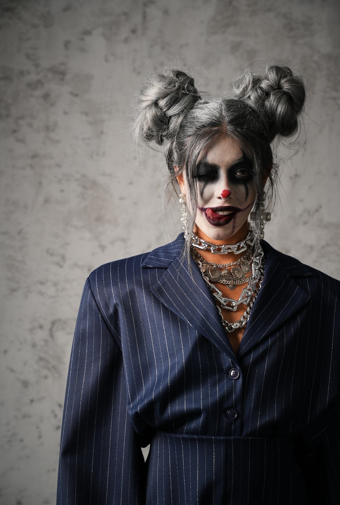 GIACCA GESSATA MALEFICENT BLU BY MARZIA MANGO