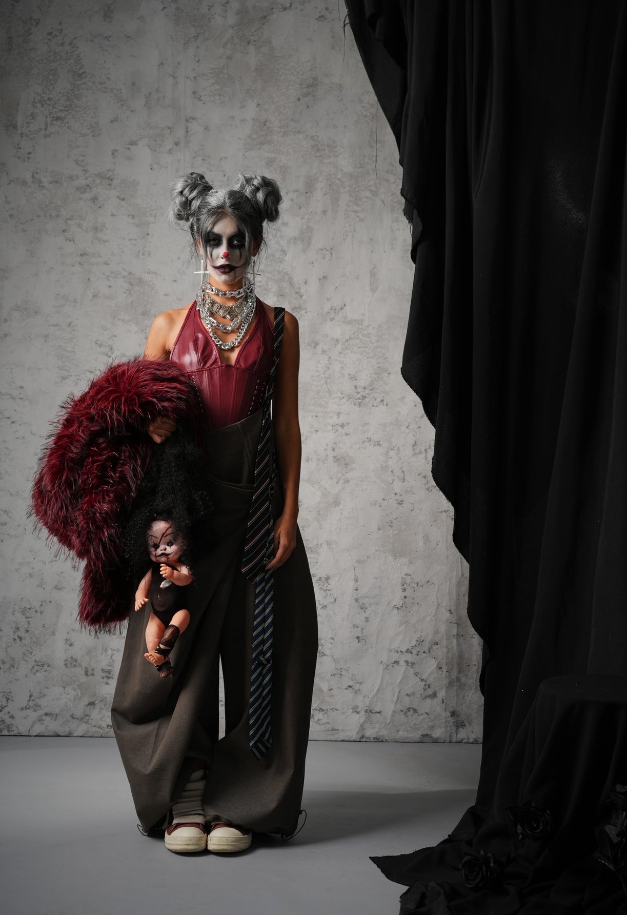 CORSETTO ECOPELLE VIENNA BORDEAUX