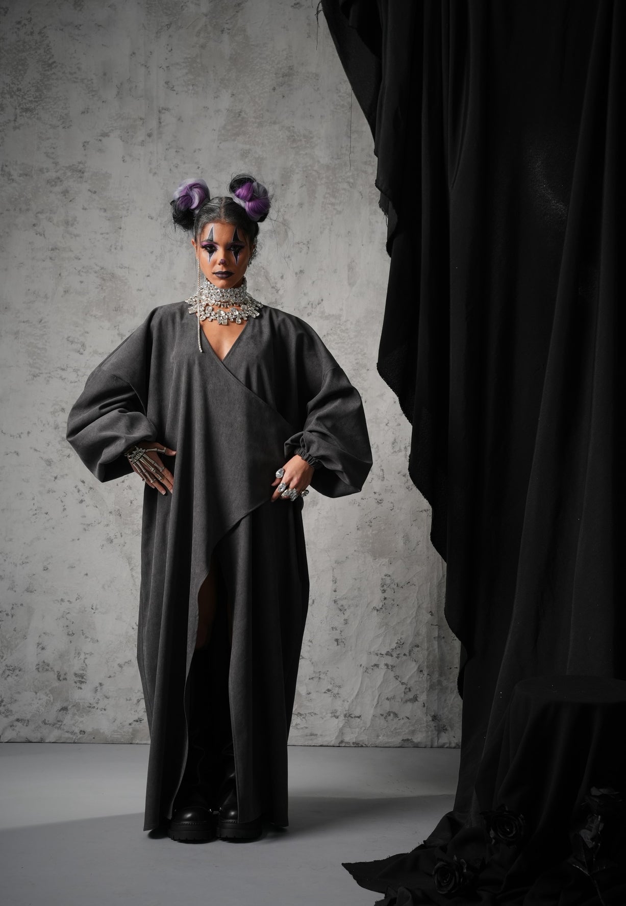 VESTITO HALLOWEEN GRIGIO BY MARZIA MANGO