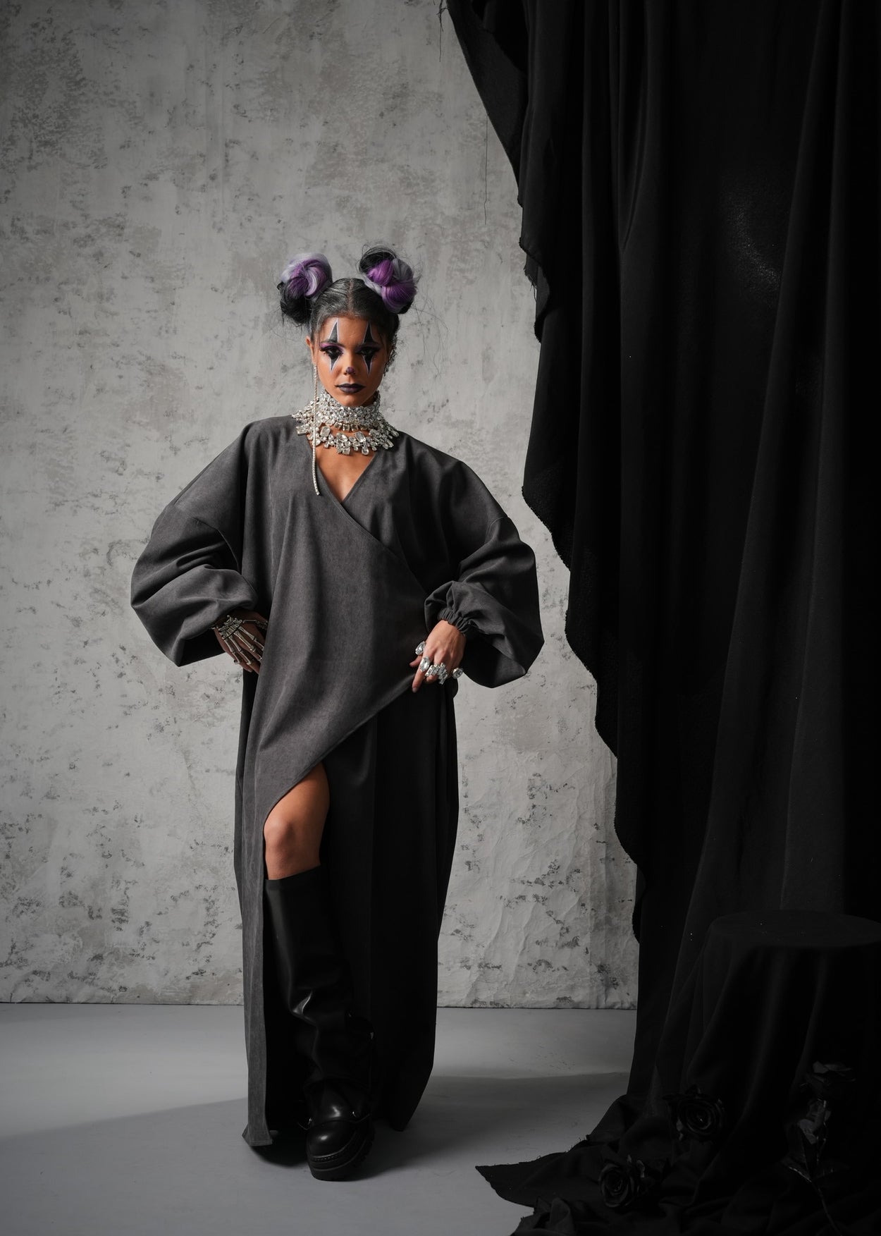 VESTITO HALLOWEEN GRIGIO BY MARZIA MANGO