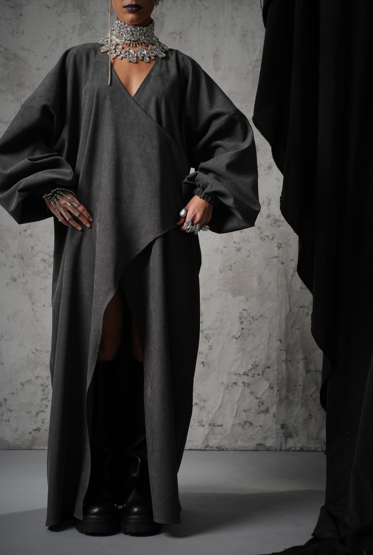 VESTITO HALLOWEEN GRIGIO BY MARZIA MANGO