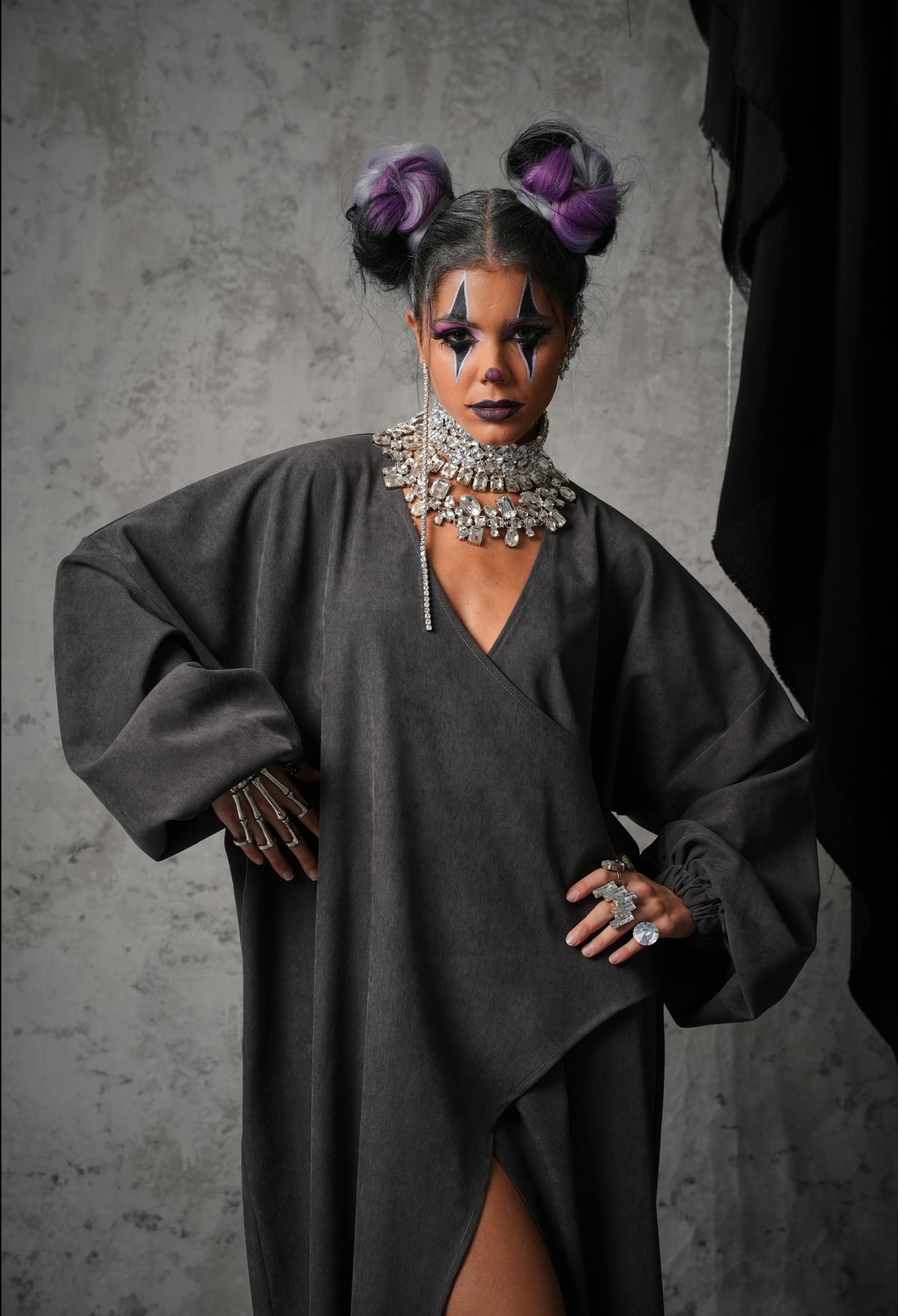 VESTITO HALLOWEEN GRIGIO BY MARZIA MANGO